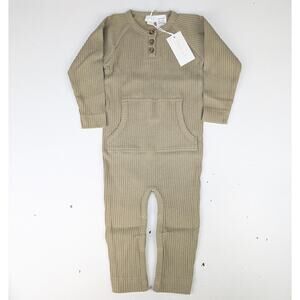 Jamie Kay 2T Florian One Piece Ribbed Jumpsuit - Shortbread